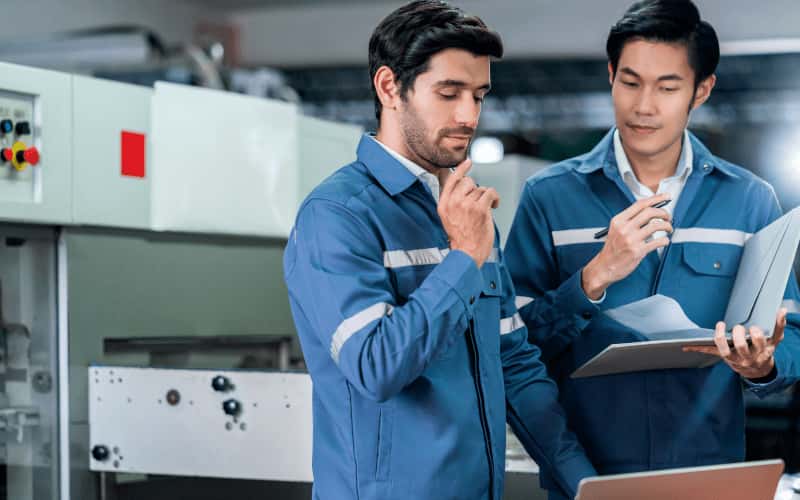 staff doing quality control