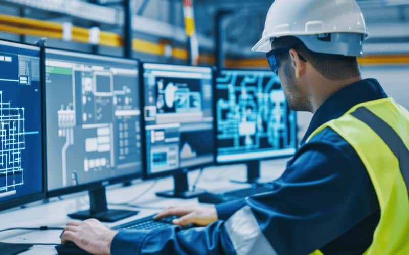 staff doing secured logistics