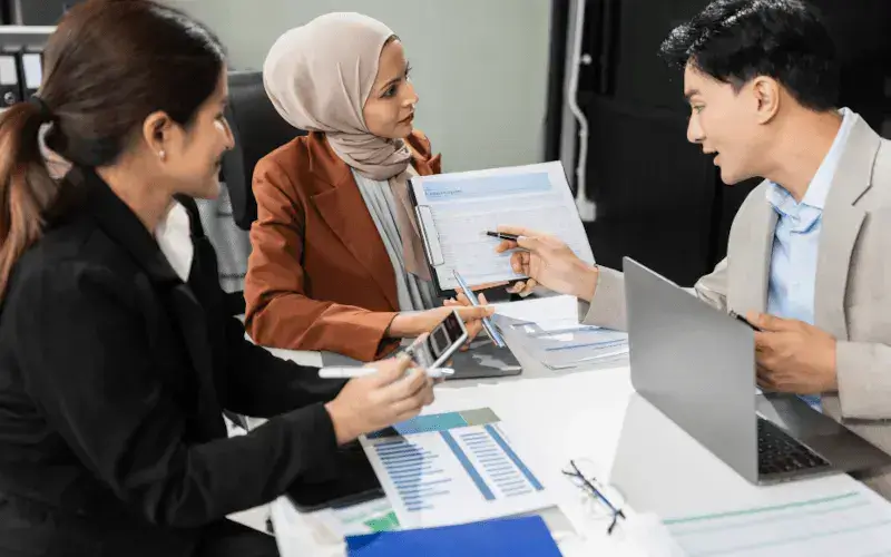 staff doing timely report inventory