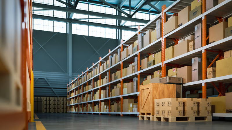View of warehouse interior